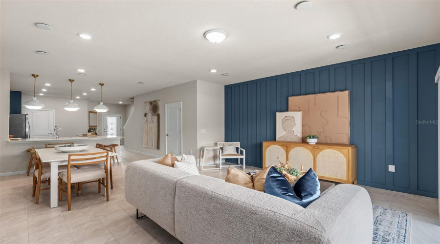 Model Home Design Only. Pictures and furnishings are for illustrative purposes only. Elevations, colors and options may vary. Furniture is for model home staging only