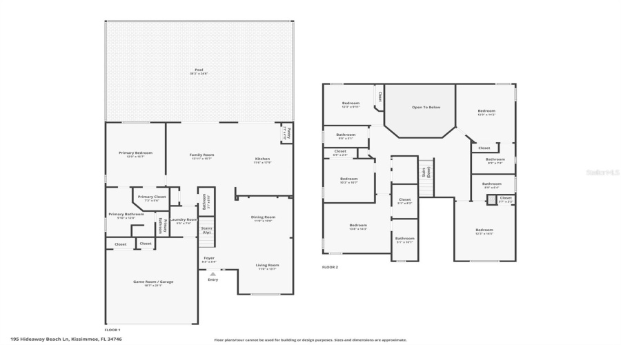 KISSIMMEE, Florida 34746, 6 Bedrooms Bedrooms, ,5 BathroomsBathrooms,Residential,For Sale,HIDEAWAY BEACH,MFRS5129129