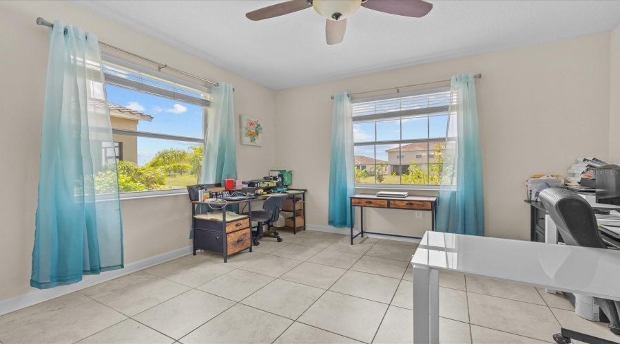Front flex room for office or formal living