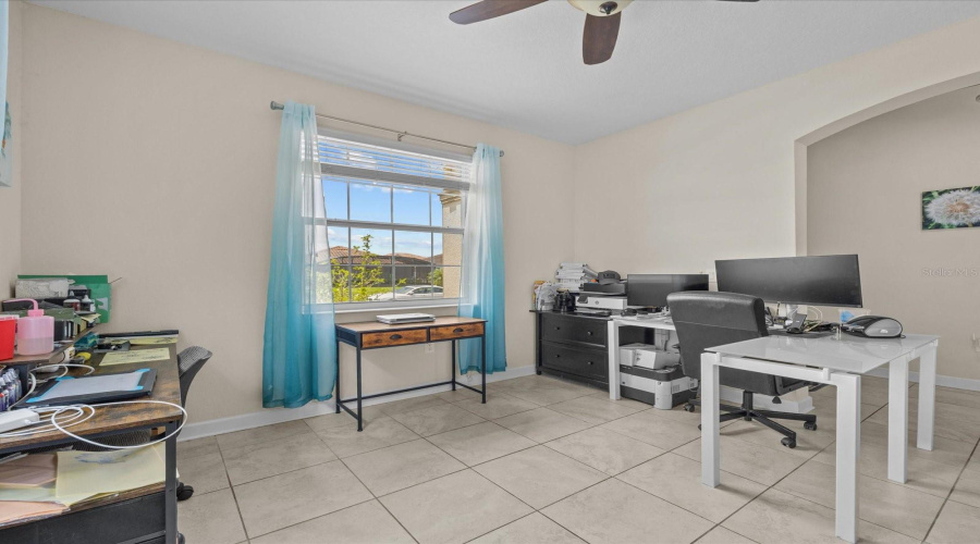 Front flex room for office or formal living