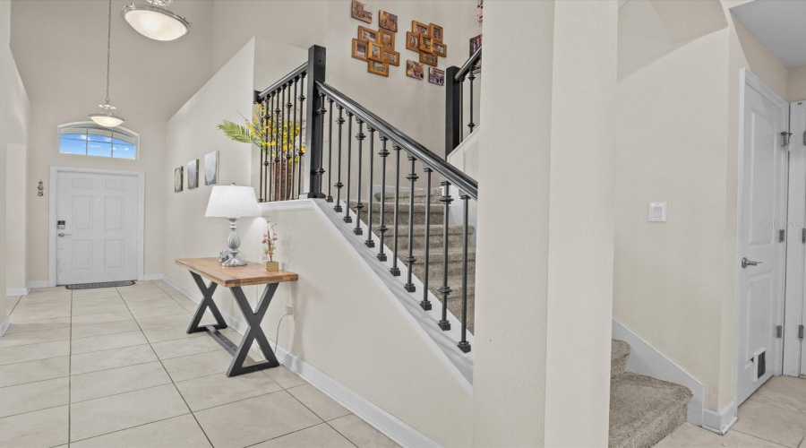 Soaring 20' Ceiling in Foyer