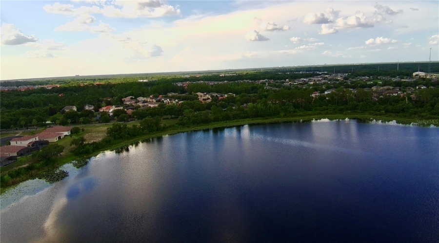 Peaceful evening on spring-fed Gain Lake