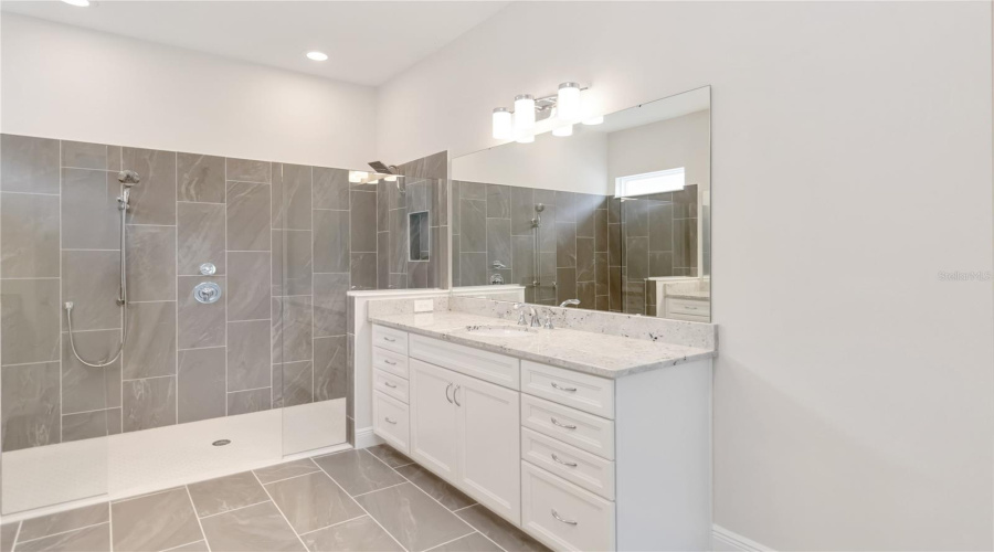 Two separate vanities