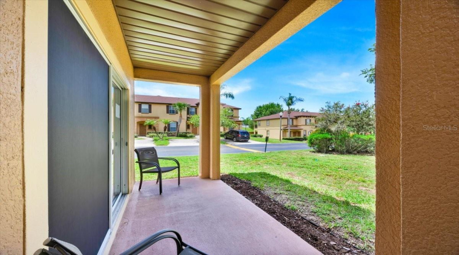 Rear patio