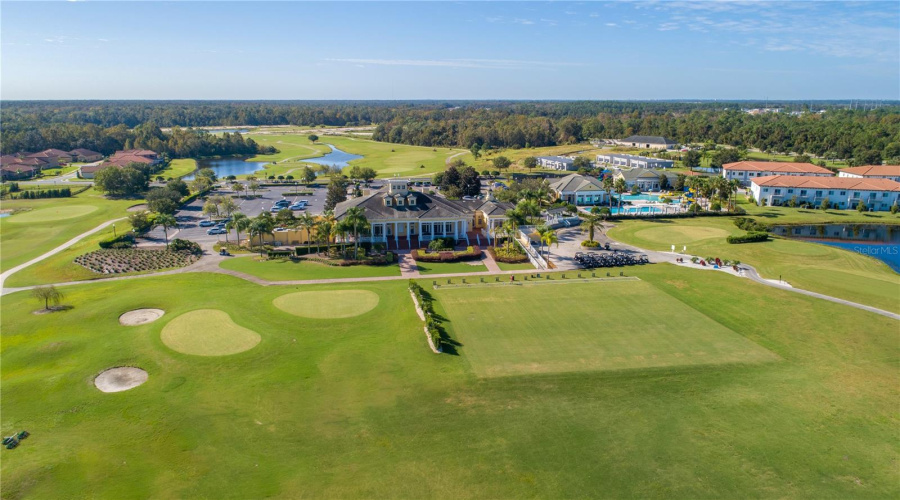 Driving range and putting greens