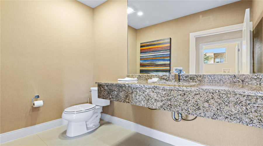 1/2 bath downstairs.