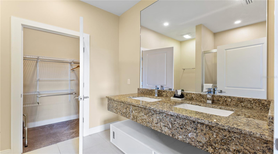 Master Bathroom showing Master Closet.