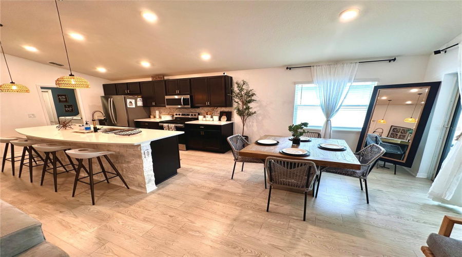 Kitchen and dinning area