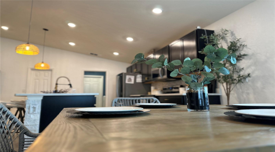 Kitchen view from dining area