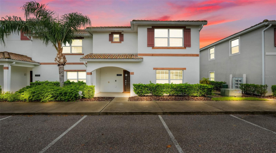 Front Exterior with parking lot.