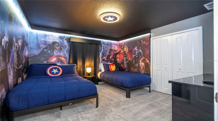 Avengers themed guest bedroom