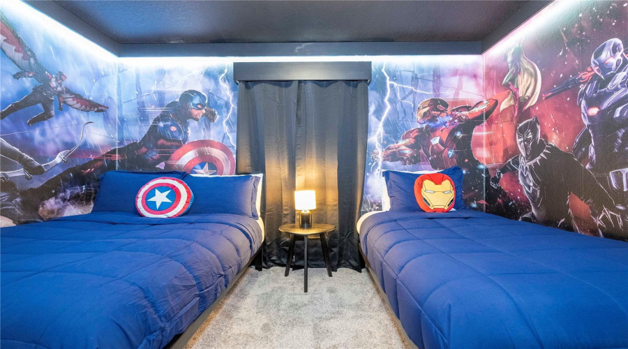 Avengers themed guest bedroom
