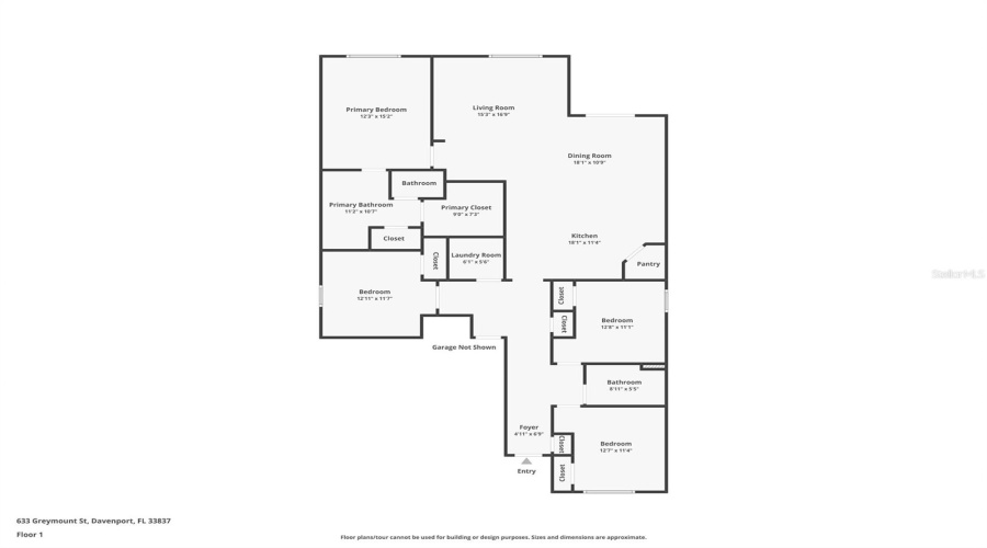 DAVENPORT, Florida 33837, 4 Bedrooms Bedrooms, ,2 BathroomsBathrooms,Residential,For Sale,GREYMOUNT,0,MFRO6319934