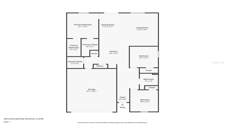 KISSIMMEE, Florida 34746, 3 Bedrooms Bedrooms, ,2 BathroomsBathrooms,Residential,For Sale,SUMMERDALE,0,MFRO6320577