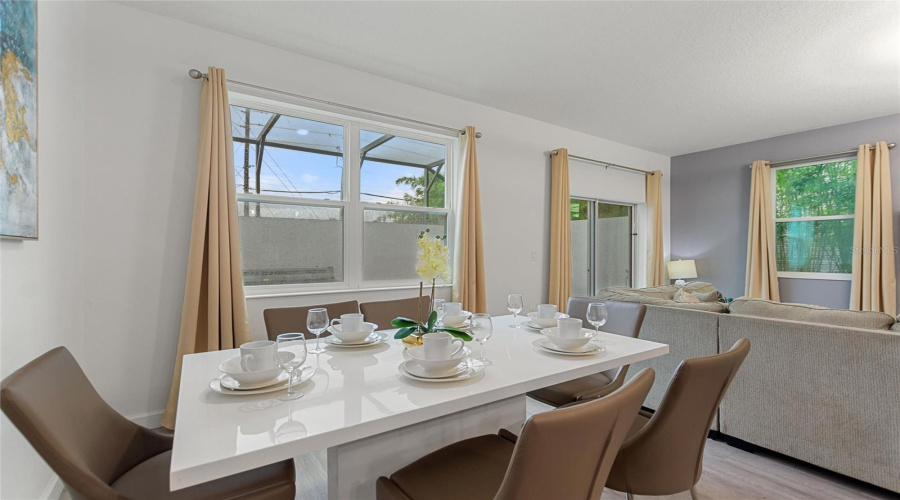Dining room with seating for 6.