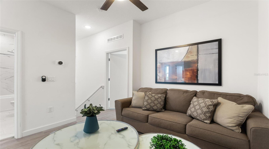 Loft with sleeper sofa.