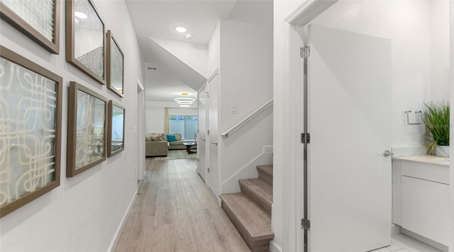 Beautiful Vinyl Plank flooring throughout