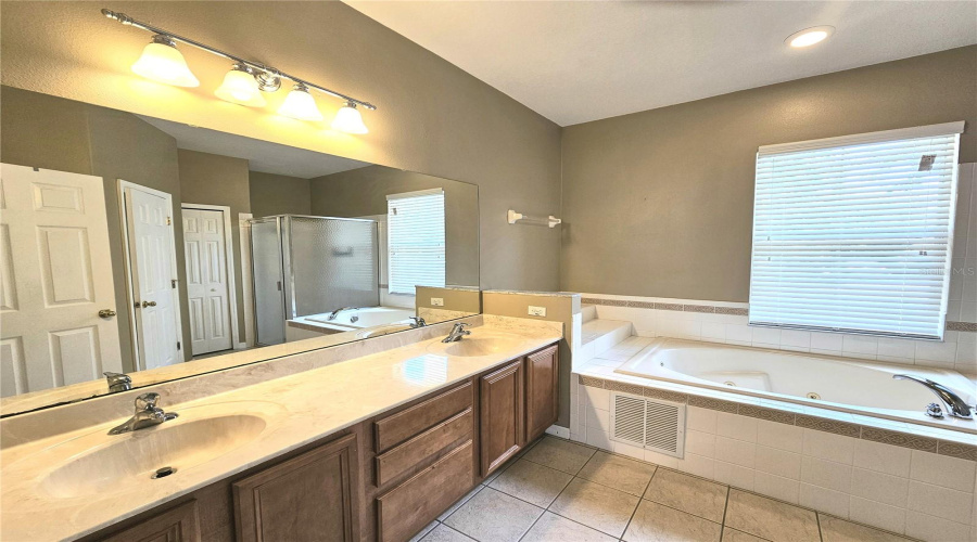 Master Bathroom with Dual Vanities