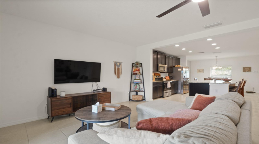 Living room and Kitchen