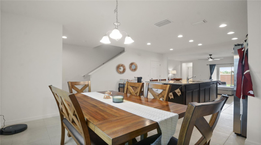 Dining room and Kitchen