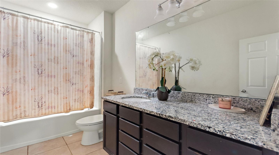 Second Bath with Tub and Shower