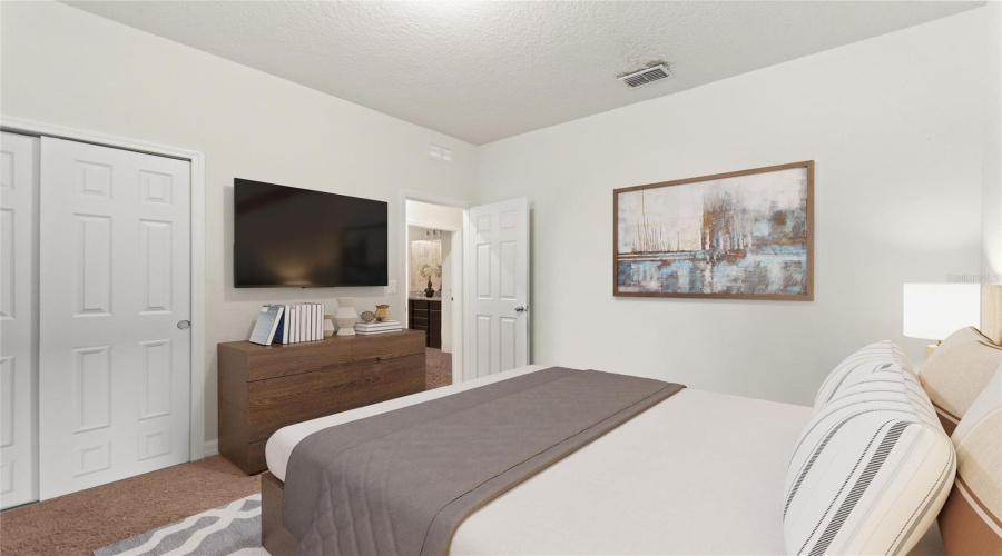 Staged Bedroom 3 photo