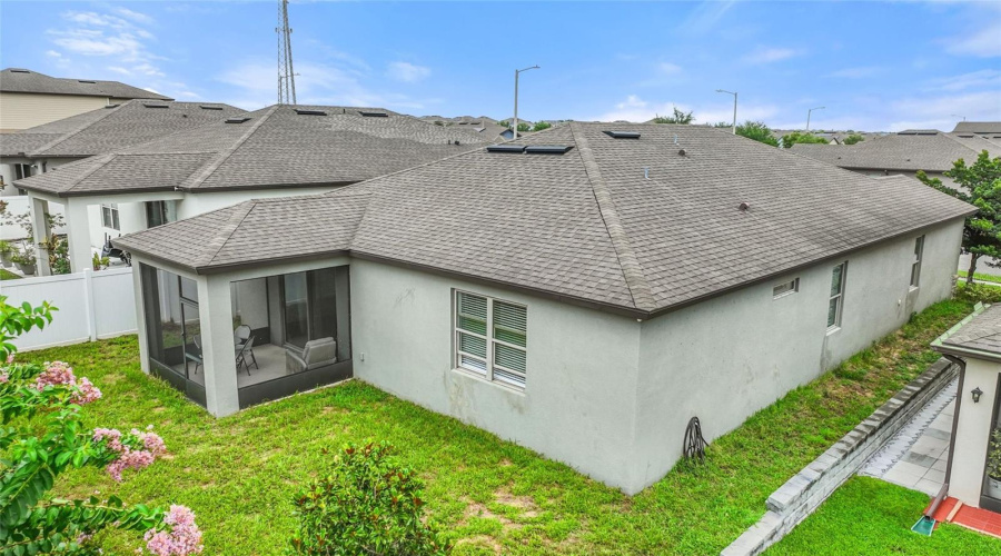 Rear of home