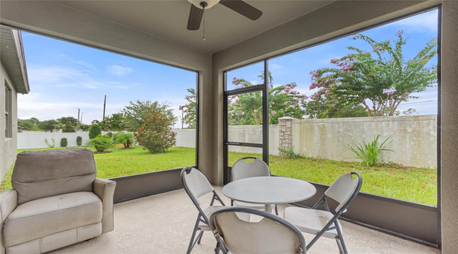 Private back yard