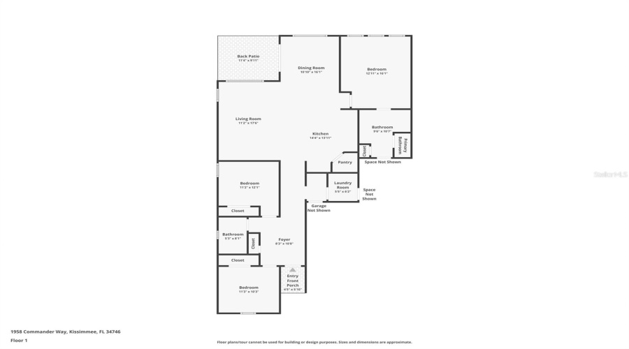 KISSIMMEE, Florida 34746, 3 Bedrooms Bedrooms, ,2 BathroomsBathrooms,Residential,For Sale,COMMANDER,0,MFRO6322476