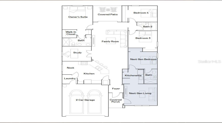 KISSIMMEE, Florida 34746, 4 Bedrooms Bedrooms, ,3 BathroomsBathrooms,Residential,For Sale,BABBLING BROOK,0,MFRS5130079