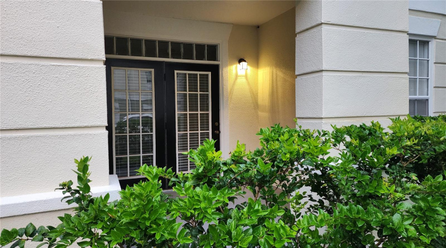 EXTERIOR PRIVATE PORCH from BEDROOM #2