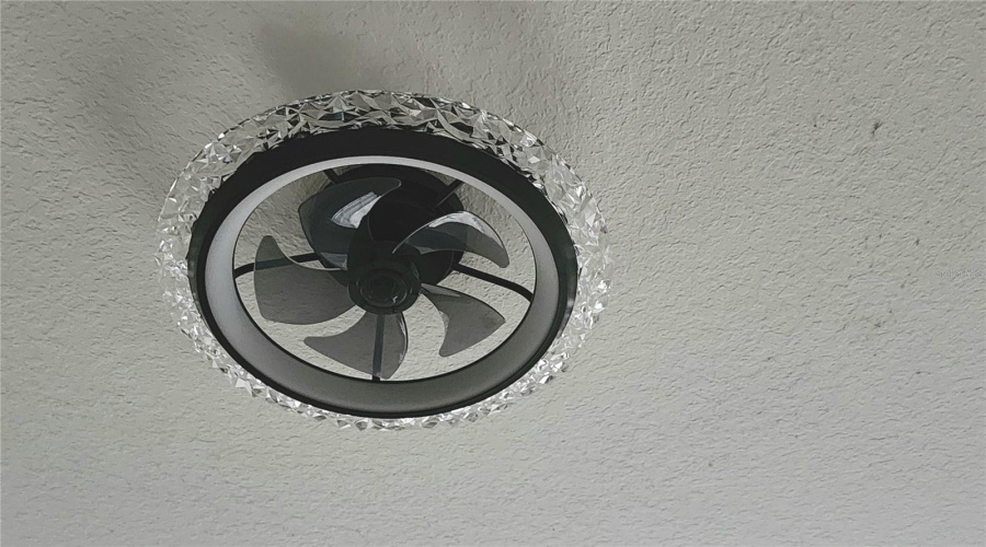 UNIQUE CEILING FAN LIGHTING in BOTH BEDROOMS!