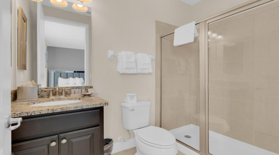En suite bathroom to bedroom 4