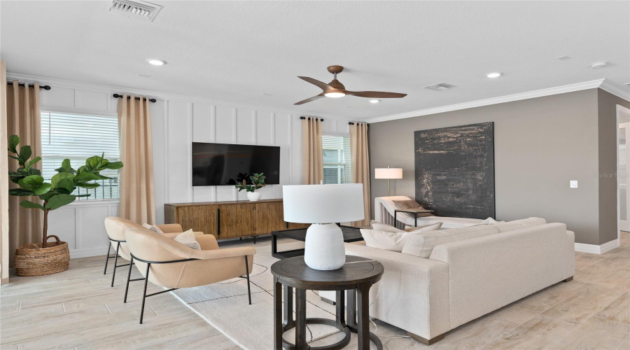 Model Home Design Only. Pictures and furnishings are for illustrative purposes only. Elevations, colors and options may vary. Furniture is for model home staging only.?