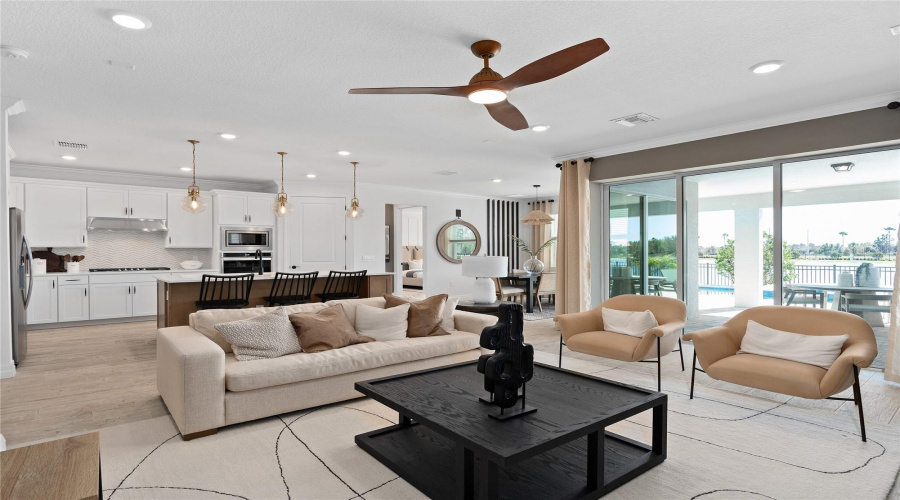 Model Home Design Only. Pictures and furnishings are for illustrative purposes only. Elevations, colors and options may vary. Furniture is for model home staging only.?