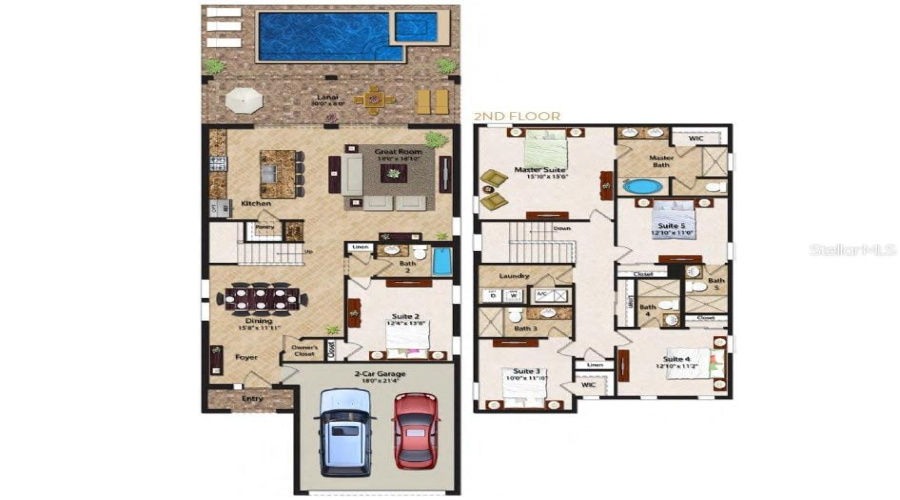 KISSIMMEE, Florida 34747, 5 Bedrooms Bedrooms, ,5 BathroomsBathrooms,Residential,For Sale,MARKER,0,MFRO6247936