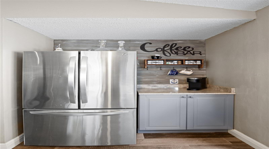 A great little nook for a coffee bar.