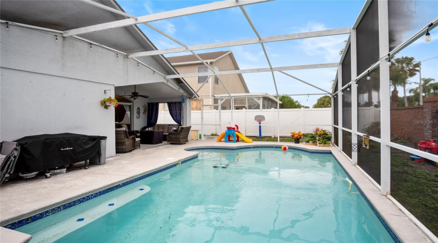 The pool was resurfaced in 2018.