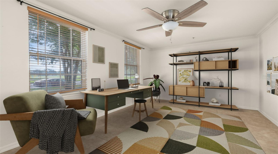 Virtually Staged - 1st Floor Flex Space