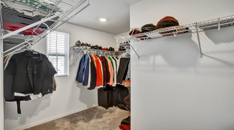Huge walk in closet!