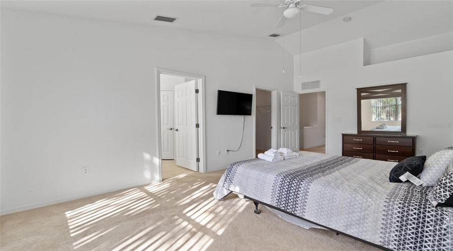 Spacious upstairs Primary Bedroom