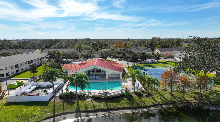 Aerial view of pool/spa