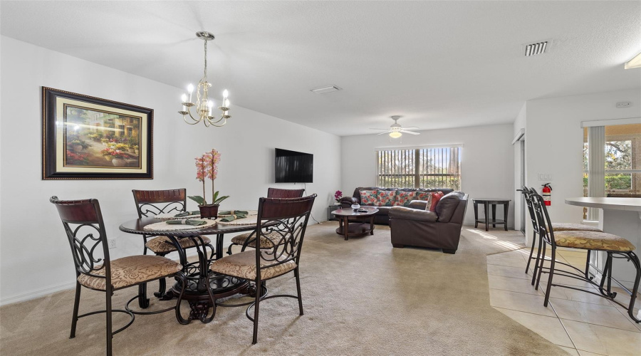 Dining/Living room combination