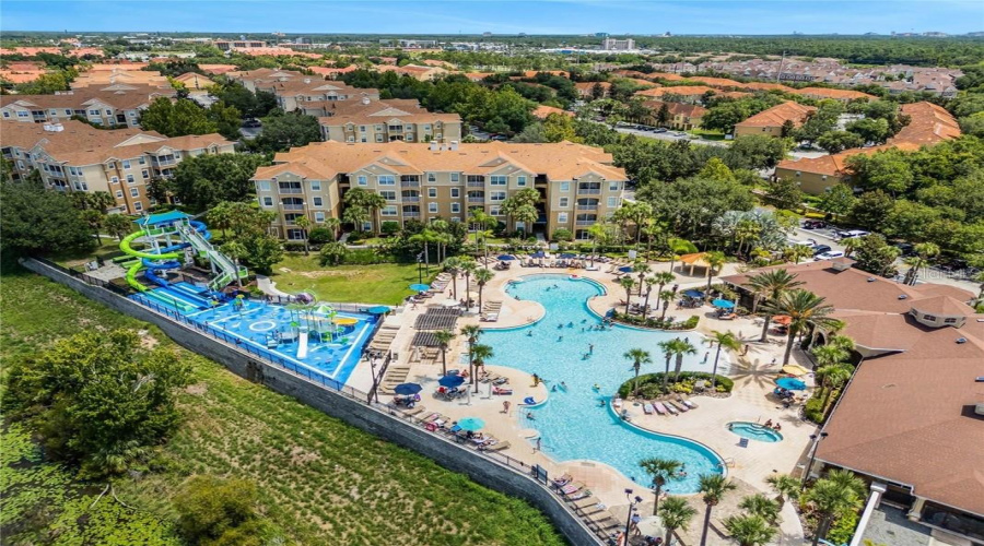 Water park and clubhouse pool
