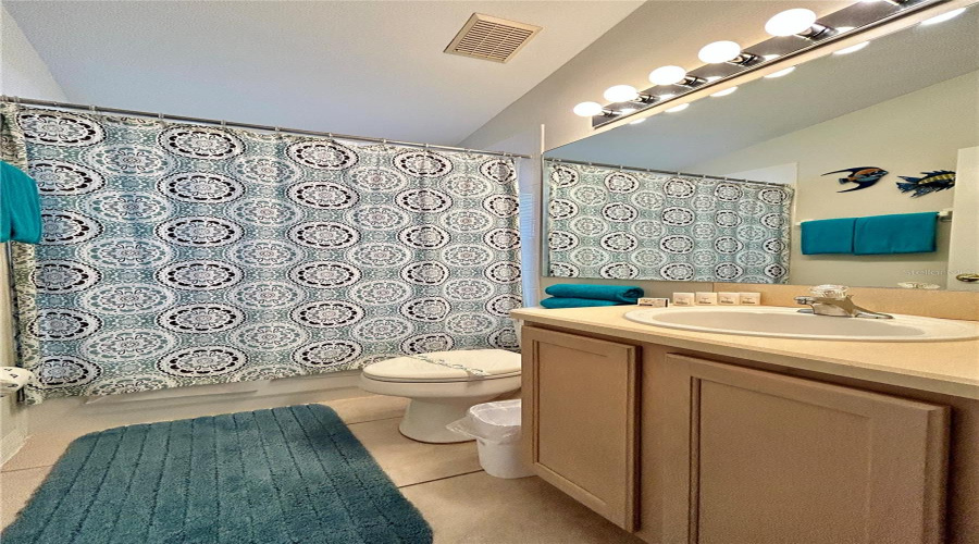 Shared Bathroom between Blue & Pink Bedrooms.