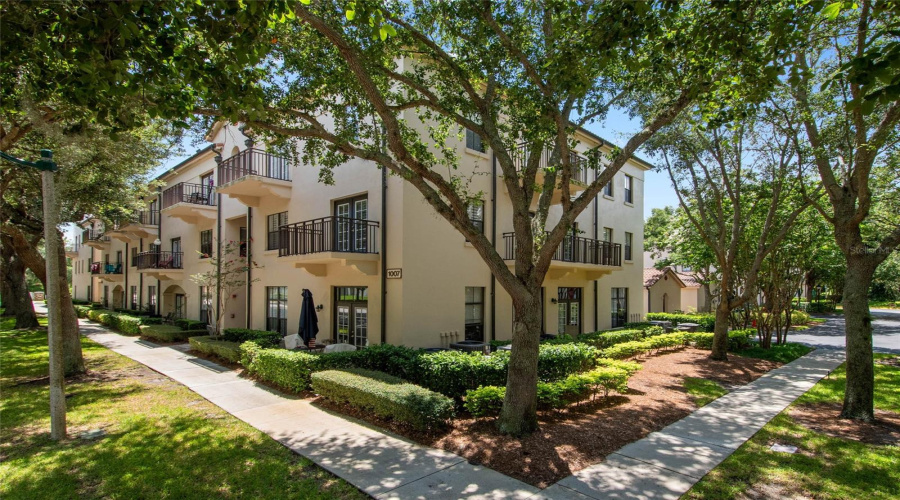 2nd floor condo with two balconies