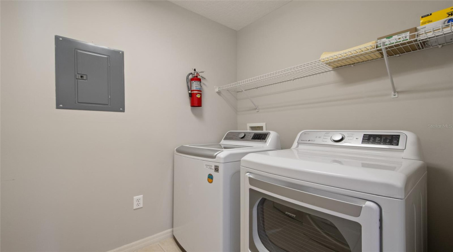 Extra storage place in the laundry room