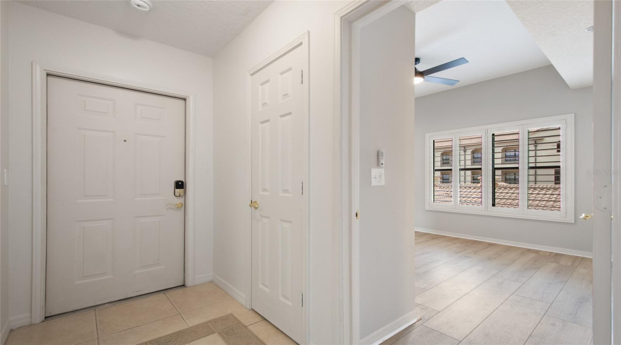 2nd bedroom with ensuite bathroom is just past the coat closet.