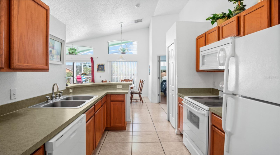 All of the appliances convey with the transaction including the washer and dryer.