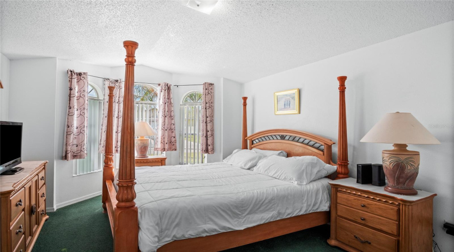 The fourth bedroom looks out toward the front of the home.